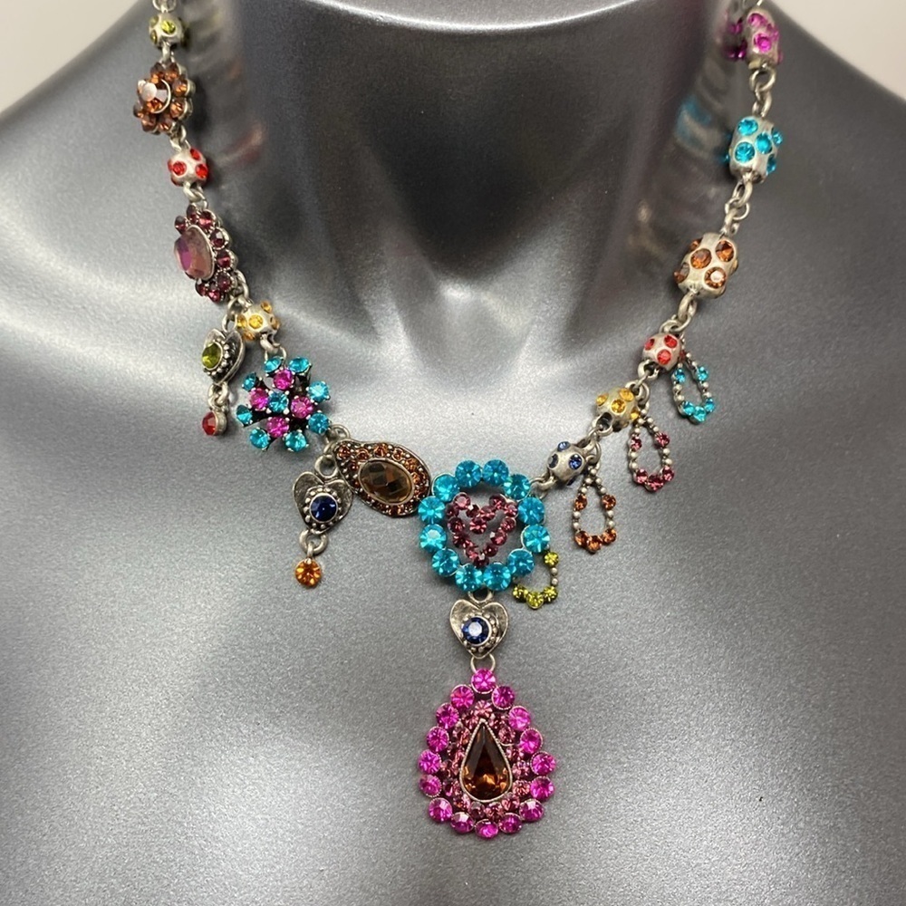 Rhinestone Necklace and Earrings